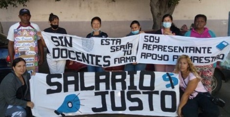 Imagen de la noticia: Maestros de Fe y Alegría exigen un salario justo