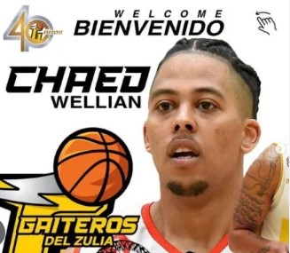 Imagen de la noticia: SPB: Chaed Wellian es el cuarto importado de Gaiteros Del Zulia