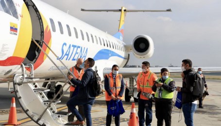 Imagen de la noticia: Colombia: Linea Aerolínea Satena realizó su primer vuelo este 3 de Marzo desde Bogotá hacia Caracas