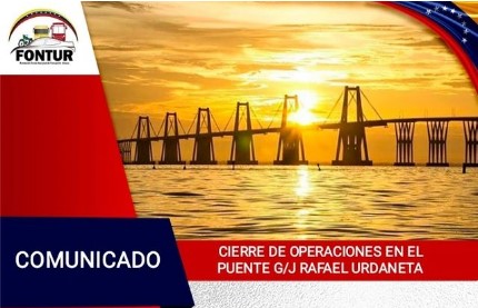 Imagen de la noticia: Estado Zulia: Para este jueves 16 y viernes 17 anuncian el cierre del paso por el Puente sobre el Lago