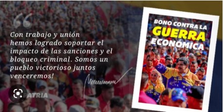 Imagen de la noticia: Entregan el bono «Contra la Guerra Económica» a trabajadores públicos por el sistema Patria