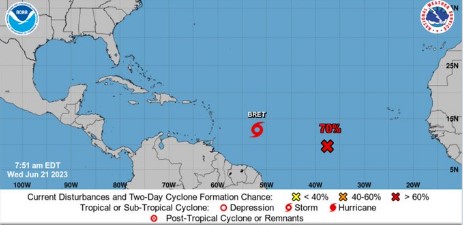 Imagen de la noticia: Autoridades venezolanas prevenidas ante paso de la tormenta tropical Bret por Isla de Aves