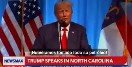 Imagen de la noticia: Donald Trump: «Venezuela estaba a punto de colapsar y habríamos tomado su petróleo»