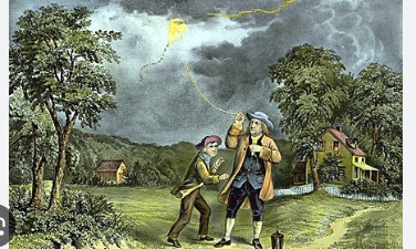 Imagen de la noticia: Un día como hoy, 15 de junio en la historia: 1752 Benjamin Franklin hace volar una cometa durante una tormenta, para demostrar la relación entre la electricidad y el rayo