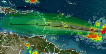 Imagen de la noticia: Inameh: Bret generará lluvias en todo el país con énfasis “en costas e islas del nororiente»