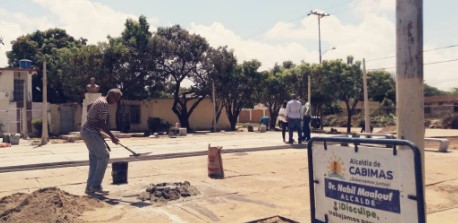 Imagen de la noticia: Municipio Cabimas: En un 65% avance de los trabajos que se ejecutan en la Plaza Basilio Borjas