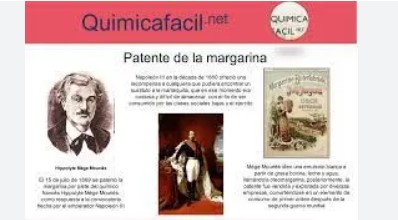 Imagen de la noticia: Un día como hoy, 15 de julio en la historia:1869 el químico francés Hippolyte Mege-Mouries patentó una sustancia llamada oleomargarina, luego conocida como margarina