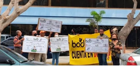 Imagen de la noticia: Ahorristas afectados del BOD realizan protesta ante el sistema de DDHH de la ONU