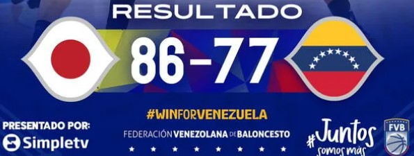 Imagen de la noticia: Mundial FIBA 2023: Japón remonto 15 puntos en el ultimo cuarto y estira la racha negativa de Venezuela