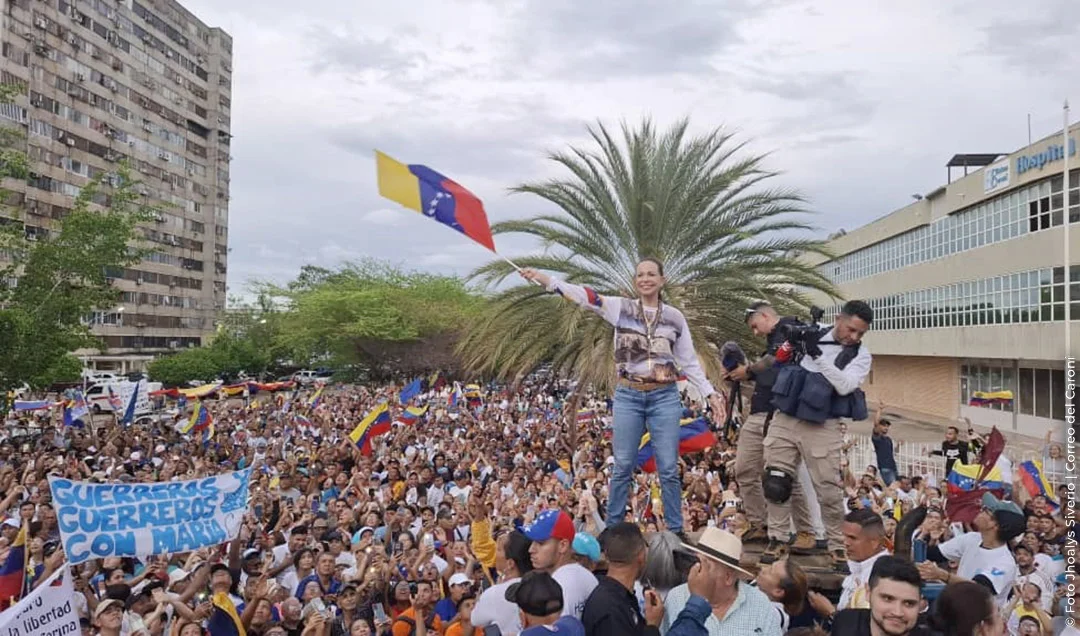 Imagen de la noticia: Gira de María Corina Machado en Bolívar reavive las movilizaciones ciudadanas e intención de voto