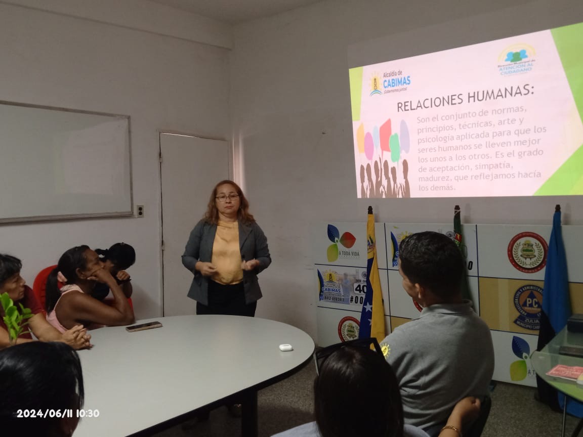 Imagen de la noticia: Municipio Cabimas: Dirección de Atención al Ciudadano dictó taller sobre Relaciones Humanas y Públicas a funcionarios de Seguridad Ciudadana y Orden Público