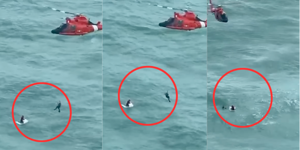 Imagen de la noticia: Estados Unidos: Rescataron a un hombre aferrado a una nevera en la costa de Florida tras el paso del huracán Milton