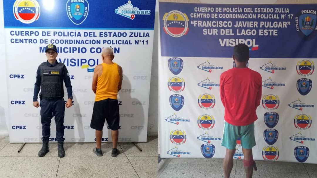 Imagen de la noticia: Municipios Francisco Javier Pulgar y Colón: Arrestan a 2 hombres en el Sur del Lago por presuntos abusos sexuales