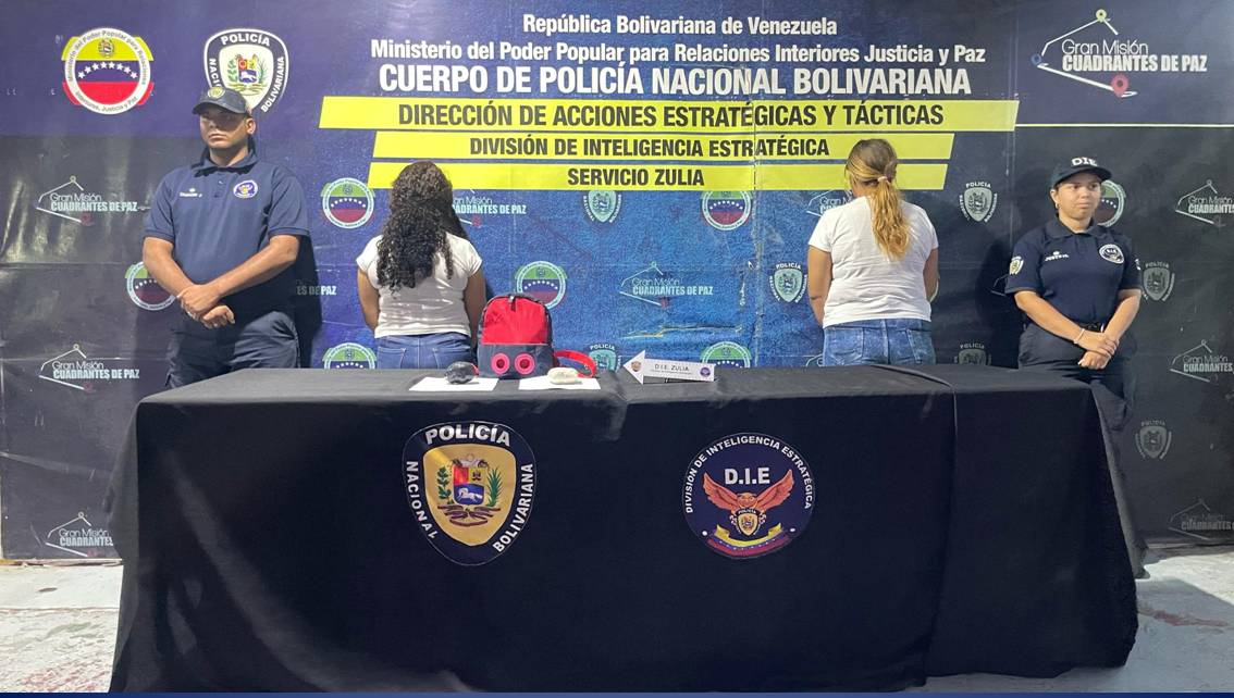 Imagen de la noticia: Municipio Maracaibo: La D.I.E del CPNB captura en flagrancia a dos mujeres en El Marite