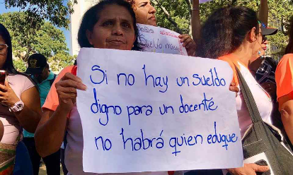Imagen de la noticia: Más de 3.000 educadores zulianos se quedan sin salario
