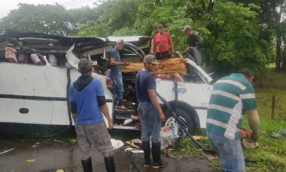 Imagen de la noticia: Cuatro fallecidos y 11 heridos tras desplome de árbol sobre un autobús en Táchira