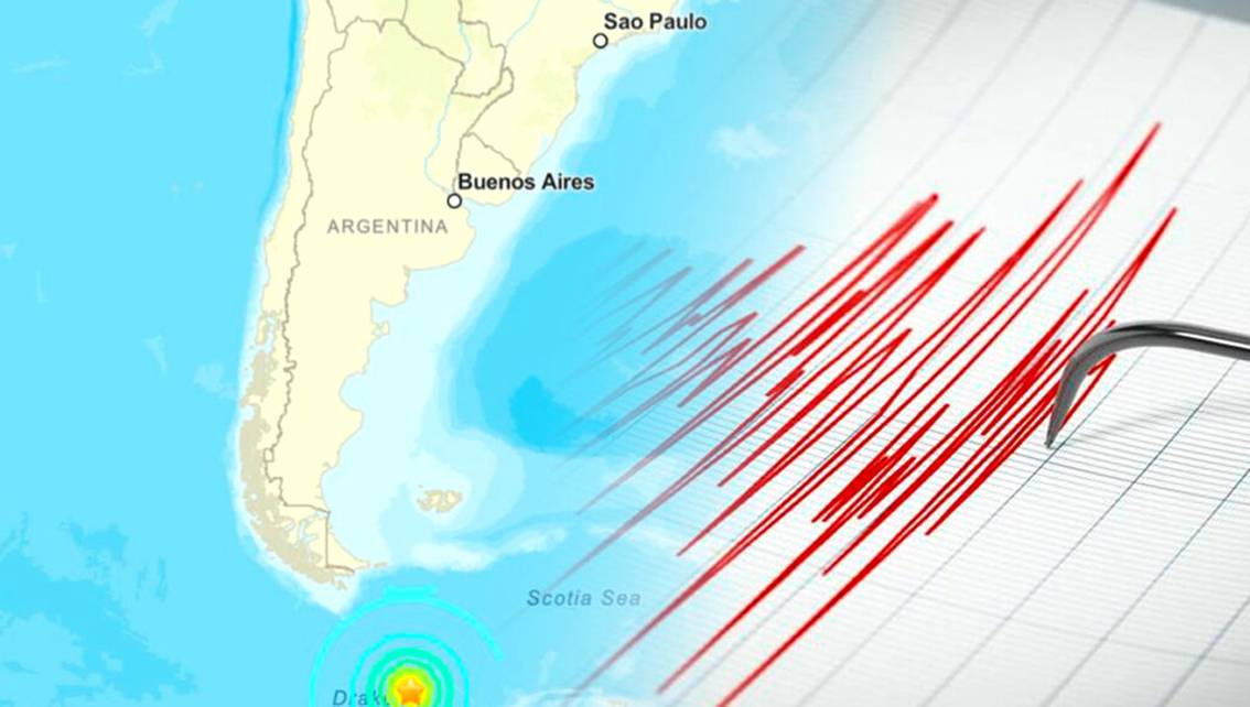 Imagen de la noticia: ¡Terremoto de 7,6° Richter en la Antártida! Servicio Geológico de Estados Unidos lo reporta en el Pasaje de Drake
