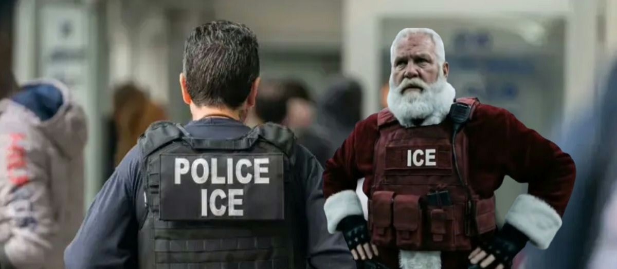 Imagen de la noticia: ¡Insólito! Papá Noel se convierte en agente de inmigración y desata polémica mundial