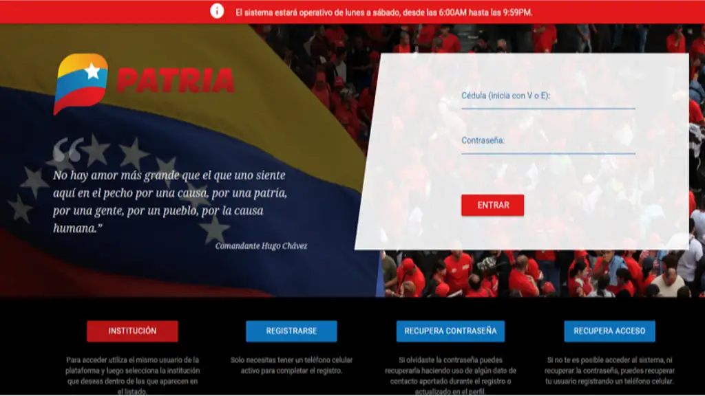 Imagen de la noticia: Sistema Patria asigna últimos dos bonos del año