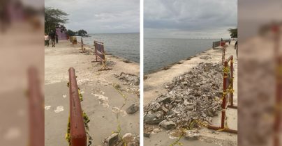 Imagen de la noticia: Obra inconclusa en la Vereda del Lago pone en riesgo a los visitantes