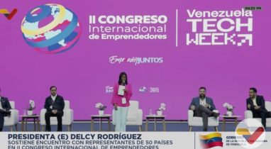 Imagen de la noticia: Delcy Rodríguez realizó anuncios para los emprendedores del país: incluye financiamientos