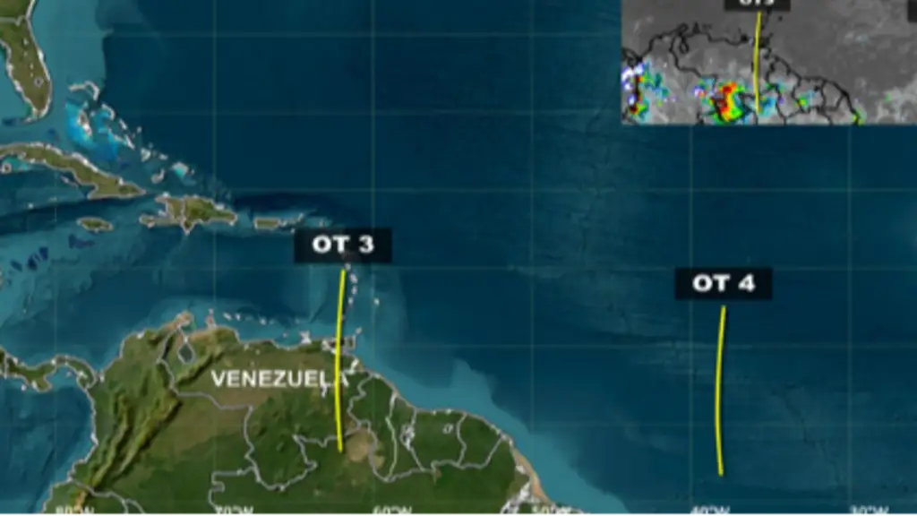 Imagen de la noticia: Tres ondas tropicales se aproximan a Venezuela y traerán lluvias esta semana