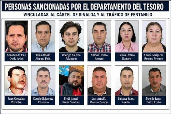 Golpe financiero al Cártel de Sinaloa: EE.UU. sanciona a 12 operadores