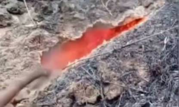 Imagen de la noticia: Fenómeno geológico en Táchira alerta a la población por grietas que emanan fuego